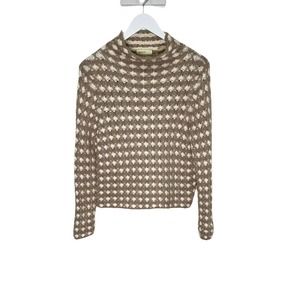 Sleeping On Snow Roll Neck Cable Knit Sweater - S